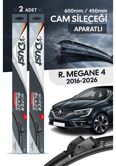 Renault Megane 4 2016-2026 Uyumlu Silecek Takımı 600mm/450mm S9