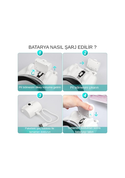 Hymark Kafa Bandı Mg82000mc Büyüteç Gözlük Led Işıklı Şarjlı Pil Çoklu Değiştirilebilir Lens Ayarlanabilir