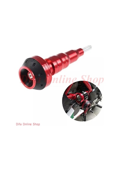 Merpa Motosiklet Motor/şase Koruma Takozu 140mm Kırmızı Motoparax Renk : Standart