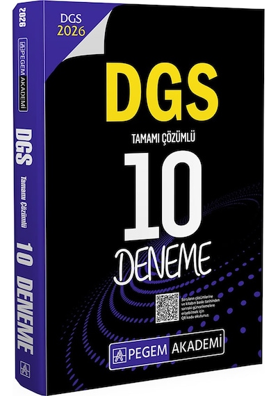 Pegem 2026 Dgs Tamamı Çözümlü 10 Deneme Pegem Akademi Yayıncılık