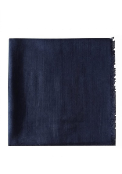 Özense Çift Flamlı Pamuklu Terletmeyen 4 Mevsim Kullanılabilir 100x100 Cm Eşarp Lacivert