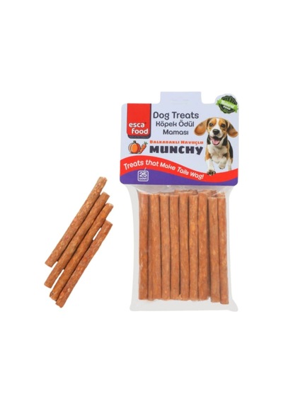 Esca Food Kalın Balkabaklı-havuçlu Munchy Ödül Çubuğu 8gr 25li Paket