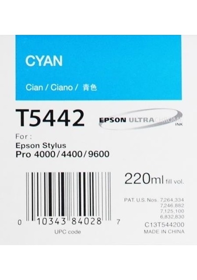 Tonersepeti Epson T5442 C13t544200 Mavi Kartuş