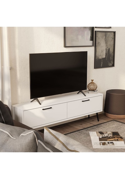 4060 Bold 138 Cm Tv Ünitesi Beyaz Beyaz