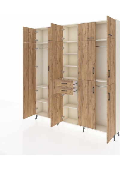 Arges Dolap 10 Raflı 2 Çekmeceli 3 Askılı 220x30x243 Aytaşı-çam/çam Atlas Çam/atlas Çam Arges Dolap 10 Raflı 2 Çekmeceli 3 Askılı 220x30x243 Aytaşı-çam/çam Atlas Çam/atlas Çam