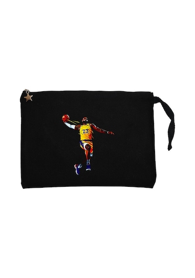 Lebron James Color Siyah Clutch Astarlı Cüzdan / El Çantası Siyah