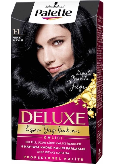 Palette Deluxe 1 - 1 Gece Mavisi Saç Boyası