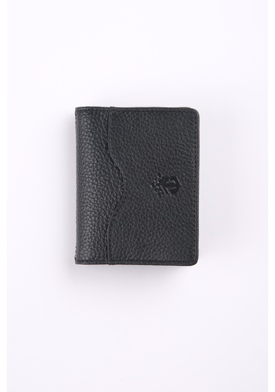 Ancora Leather Hakiki Deri Kartlık-26207 Siyah