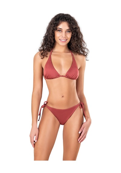 Endeep Kadın Aksesuarlı Üçgen Bikini Takımı Çok Renkli