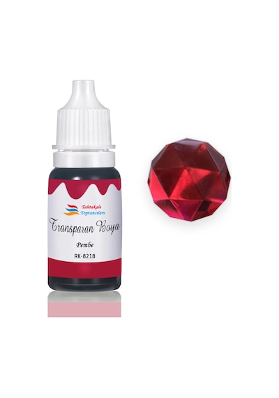Epoksi Reçine Transparan Boya Pigment Şeffaf Epoksi Boyası 20 Ml Pembe - 8218