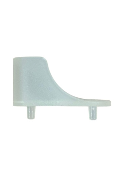 Cateksss 15x30 Oval Askı Flanşı, Boru Askı Flanşı, Çift Pimli, Plastik - Şeffaf - 58 Li Paket
