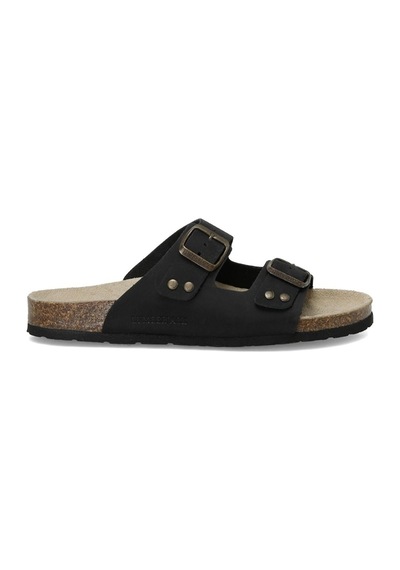 Lumberjack Jolıe Nu 4fx Hakiki Deri Siyah Comfort Casual Anatomik Terlik 001