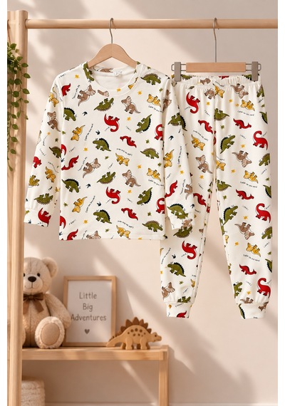 Free Beka Desenli Bisiklet Yaka %100 Pamuklu İnterlok Kumaş Erkek Çocuk Uzun Kollu Pijama Takımı Çok Renkli Free Beka Desenli Bisiklet Yaka %100 Pamuklu İnterlok Kumaş Erkek Çocuk Uzun Kollu Pijama Takımı Çok Renkli