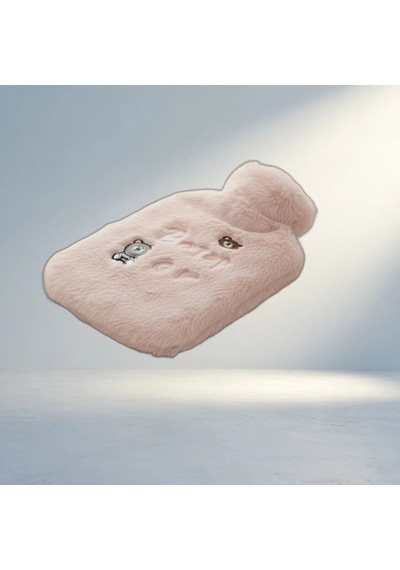 Sevimli Işıklı Ayıcık Figürlü Pembe Peluş Sıcak Su Torbası 1 Lt Diğer