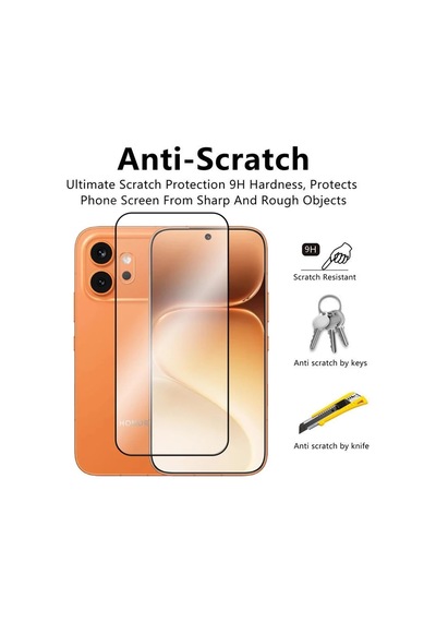 Lexroo Honor 600/600 Pro İle Uyumlu 9h Temperli Full Ekran Antistatic Çerçeveli Ekran Koruyucu