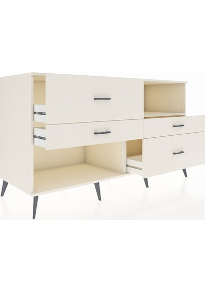 Kronos Konsol Tek Raflı 4 Çekmeceli 176x59x99 Aytaşı-aytaşı Aytaşı-aytaşı