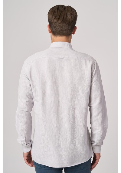 White Stone 2025-y G2533 Gofre Gömlek Taş Taş