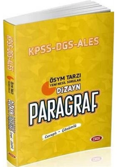 Paragraf S.B Dizayn Kpss Dgs Ales - Data Yayınları
