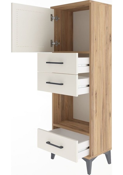 Arges Dolap 2 Raflı 3 Çekmeceli Tek Kapaklı 44x30x134 Çam-aytaşı Çam Arges Dolap 2 Raflı 3 Çekmeceli Tek Kapaklı 44x30x134 Çam-aytaşı Çam
