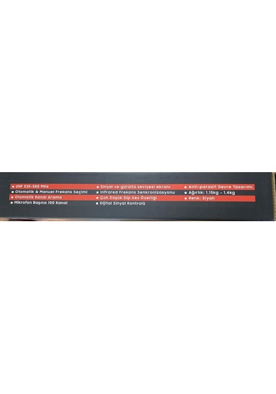 Spekon Vcl-2hh 2 El Uhf Telsiz Mikrofon