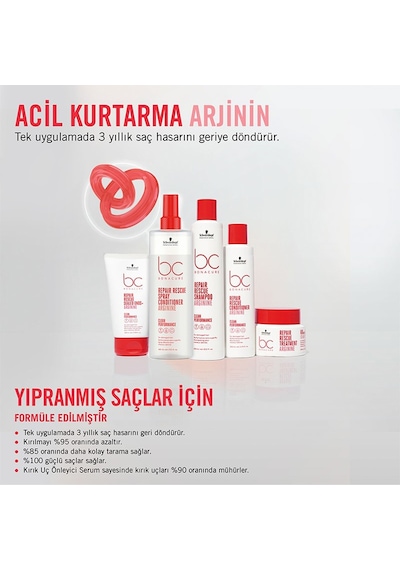 Bc Bonacure Repair Rescue Tek Adımda Saçı Güçlendirirerek Yeniden Yapılandırıcı Şampuan 250ml