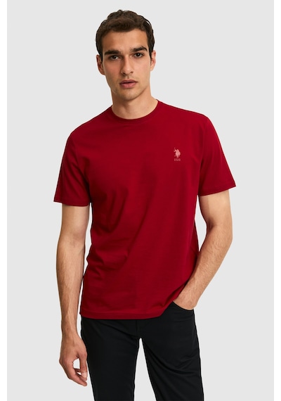 U.s. Polo Assn. Erkek Bordo Tişört Basic 50326953-vr014