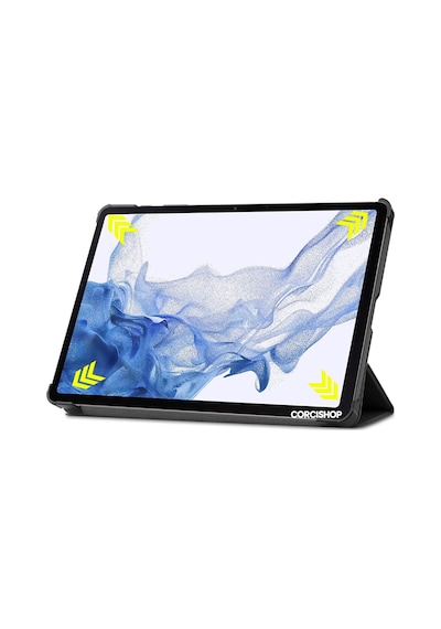 Samsung Galaxy Tab S10 Plus Sm-x820/s9 Fe Plus 12.4 Inç Standlı Smart Case Kılıf Ekran Koruyucu