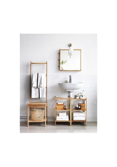 Ikea Rågrund Havluluk, Bambu, 39x44x140 Cm