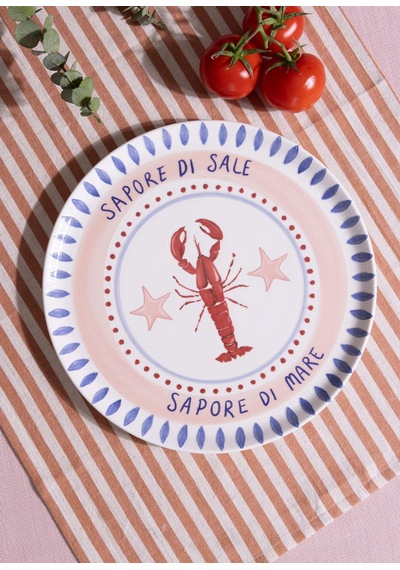 The Mia Italian Summer Servis Tabağı 31 Cm Çok Renkli