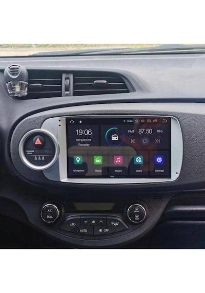 Toyota Yaris Android Gps Carplay 8+256 Gb Kamera + Çerçeve 2012-2020 Yazılımsal 9"