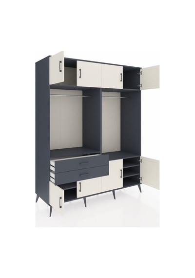 Kronos Gardrop 7 Raflı 2 Çekmeceli 2 Askılı 176x59x221 Antrasit-aytaşı/antrasit Aytaşı/antrasit Kronos Gardrop 7 Raflı 2 Çekmeceli 2 Askılı 176x59x221 Antrasit-aytaşı/antrasit Aytaşı/antrasit