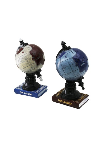 Dünya Vintage Dekoratif Biblo - Kumbara Renkli 22cm Reçine 5570 Diğer