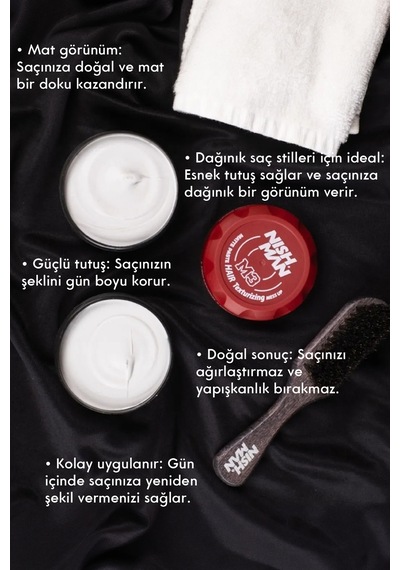 Mess Up Mat Şekillendirici Wax M3 100ml Mat Görünüm Orta Tutuş Oynanabilir Yapı