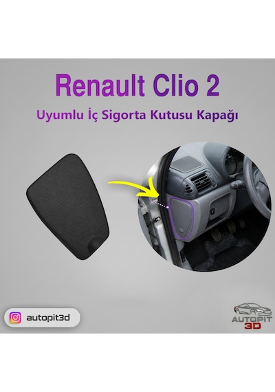 Renault Clio 2 Uyumlu İç Sigorta Kutusu Kapağı