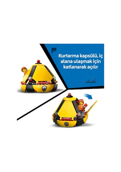 LEGO® City Sahil Güvenlik Helikopteri 60503 - 7 Yaş ve Üzeri Çocuklar için 4 Minifigür İçeren Yaratıcı Oyuncak Yapım Seti  (551P)