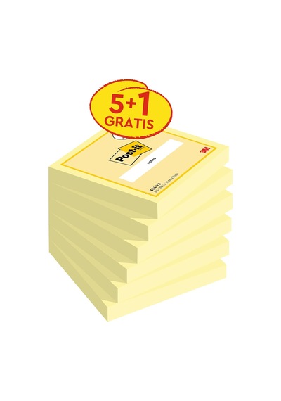 Kendinden Yapışkanlı Not Notes Promosyon, Cam Göbeği, Macenta, Sarı 76x76mm