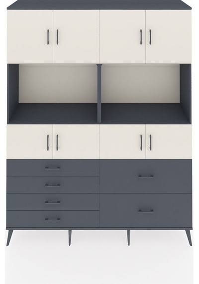 Hyperion Gardrop 8 Raflı 6 Çekmeceli 8 Kapaklı 176x44x221 Antrasit-aytaşı/antrasit Aytaşı/antrasit Hyperion Gardrop 8 Raflı 6 Çekmeceli 8 Kapaklı 176x44x221 Antrasit-aytaşı/antrasit Aytaşı/antrasit