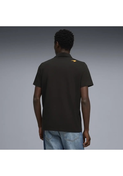 Puma Mclaren Small Logo Polo Siyah Erkek T-shirt & Polo