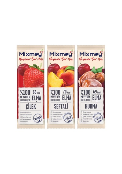 Tatlı Sever Meyve Barı 12 Adet Sağlıklı Atıştırmalıklar Vegan, Glutensiz 20gr X 12 Adet