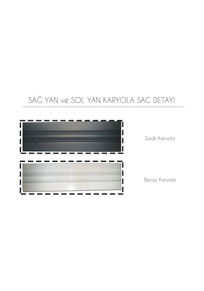 Metalia Gm 118 Baby Tek Kişilik Metal Karyola 90X190 Siyah