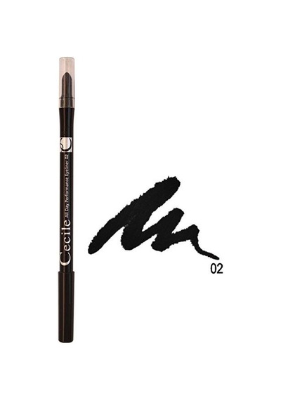 Cecile Eyeliner - All Day Performance Eyeliner 02-Siyah Göz Kalem