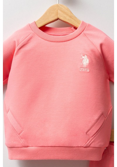 U.S. Polo Assn. U.s. Polo Assn Kız Bebek Pembe Takım Usb2741-c-v4 Pembe