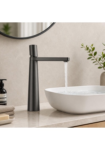 Arco Uzun Lavabo Bataryası Mat Füme
