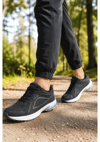 Ht Hotin Kraken Erkek Günlük Spor Ayakkabı Rahat Tabanlı Sneaker - Siyah