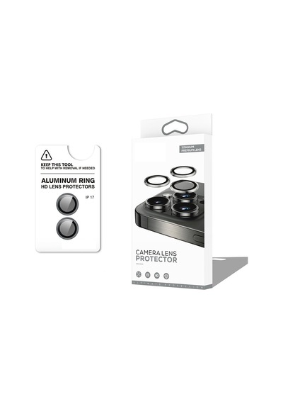 Apple Uyumlu   iPhone 17 Cl-12 Premium Safir Parmak İzi Bırakmayan Anti-reflective Kamera Lens Koruyucu