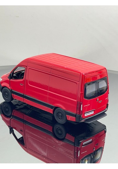 1.36 Ölçek Sprinter 318 Cd Metal 12 Cm Model Oyuncak Araba - Kırmızı
