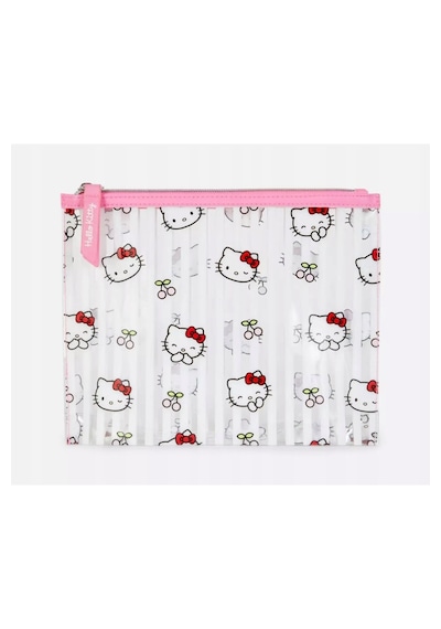 Sanrio Kawai Hello Kitty Şeffaf Makyaj Çantası Pouch