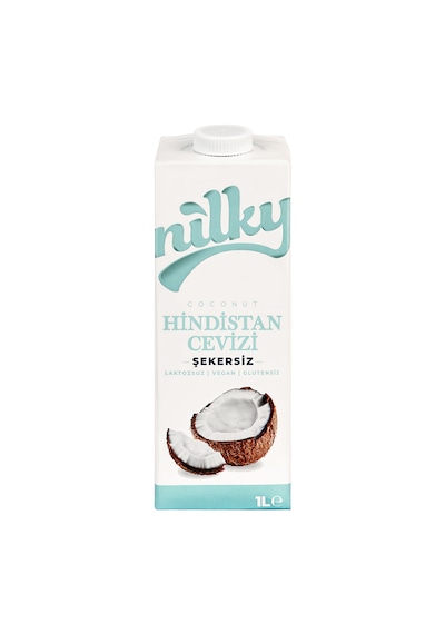 Nilky Nilky Şekersiz Hindistan Cevizi Sütü Glütensiz Bitkisel Bazlı Laktosuz Vegan 1 Lt