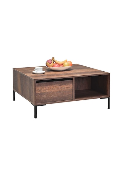 Kare Orta Sehpa - Koyu Ceviz Oslo Ceviz 90x42x90 Cm Gxyxd