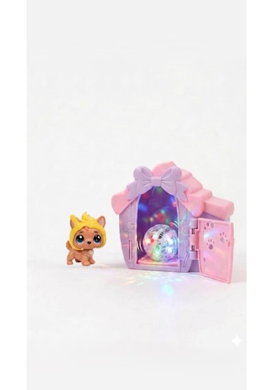 Pet Shop Minişler Dondurma Kostümlü Miniş Figür Ve Kulübe Oyun Seti Seri 3 Işıklı Paket Oyuncak